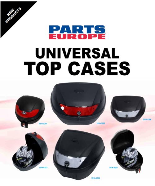 Univerzální kufry na motocykl - skútr PARTS EUROPE TOP CASE