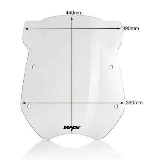 a Plexi motocyklu WRS pro BMW R 1200 R 2006-2014 viz popis, barva kouřová, výška 45 cm (17-3/4")