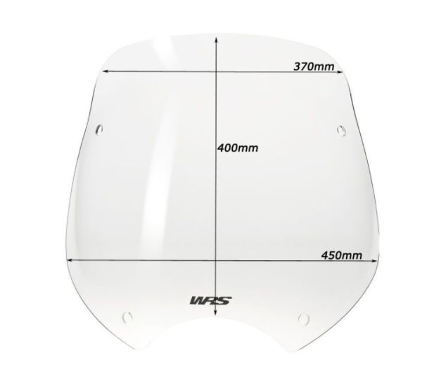 Plexi motocyklu WRS pro BMW R 1150 R 2001-2005 viz popis, barva kouřová , výška 40 cm (15-3 / 4 ")