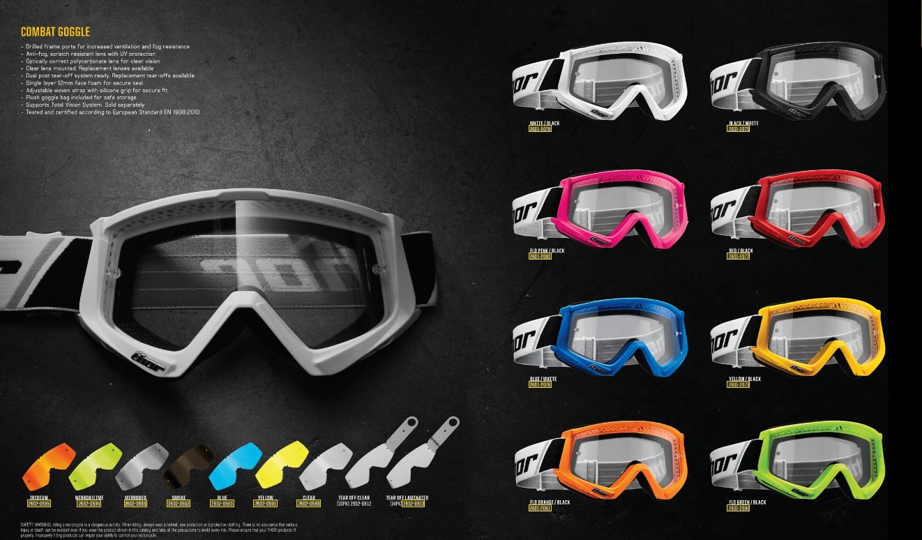 Motokrosové-enduro-MTB brýle THOR COMBAT RACER MODRÁ/BÍLÁ  22