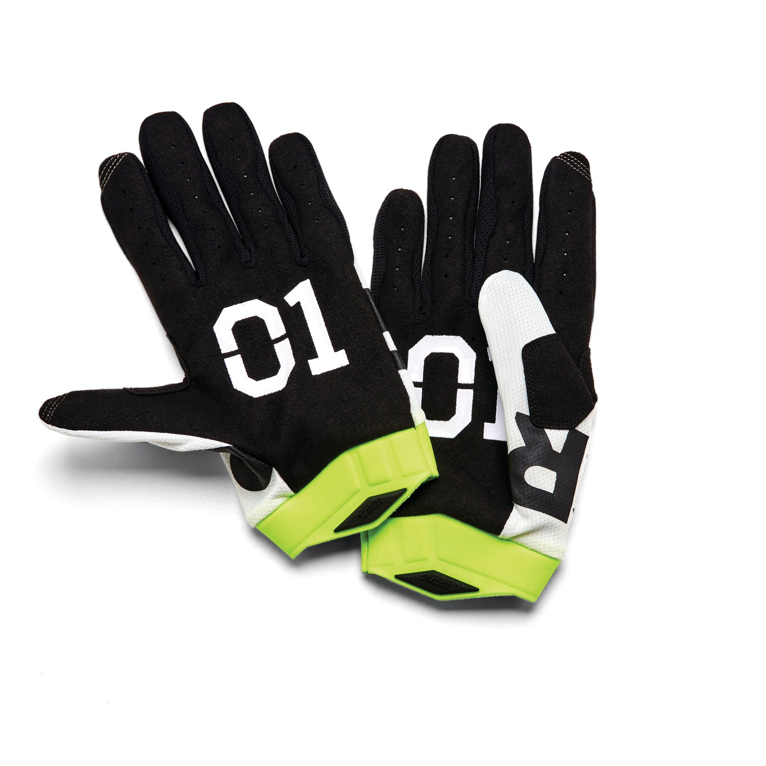 a Motokrosové a MTB rukavice 100% ITRACK RACR bílá/černá vel. L