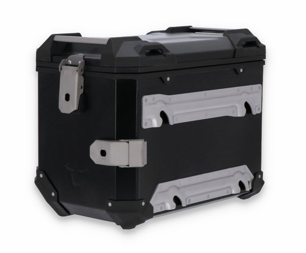 Boční motocyklový hliníkový kufr SW-MOTECH TRAX ADV SIDE CASES obsah 37 litrů, barva černá, montážní pozice pravá, 1 kus