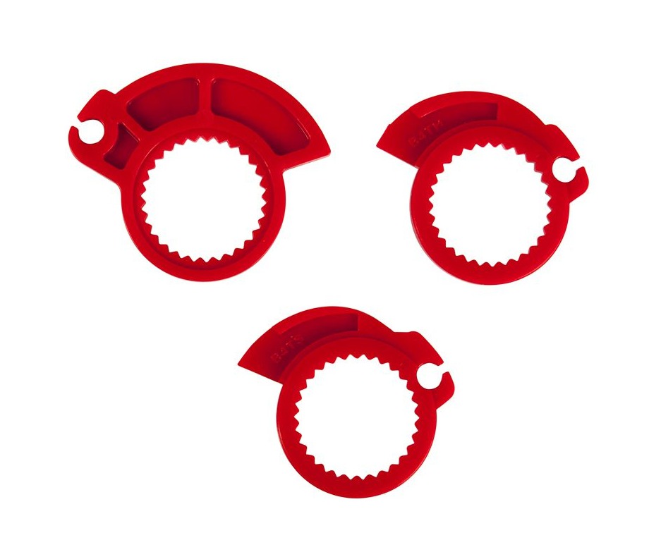 Motocyklové MX gripy RTECH R20 WAWE s lock-on systémem pro moto BETA RR 125-530, neon červené, pár