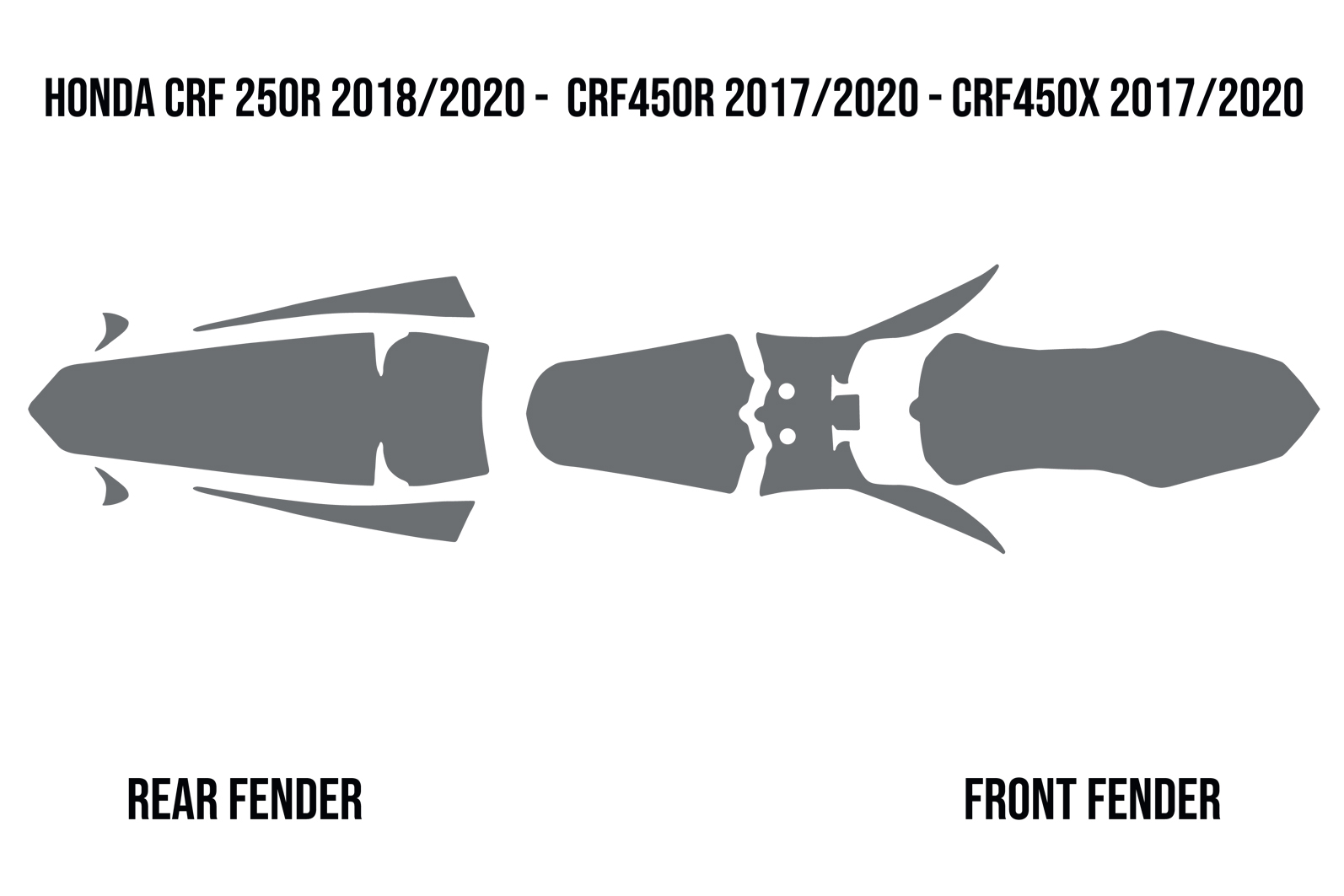 Ochranná pěna do blatníků motocyklu TWIN AIR MUD FOAM DEFLECTORS pro HUSQVARNA TC 125 / 250 rok 2016-2018