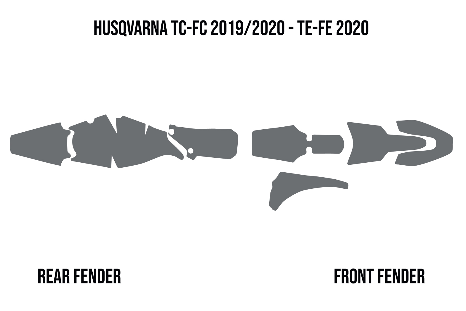 Ochranná pěna do blatníků motocyklu TWIN AIR MUD FOAM DEFLECTORS pro HUSQVARNA FE 250/ 350/ 450 rok 2020-2022
