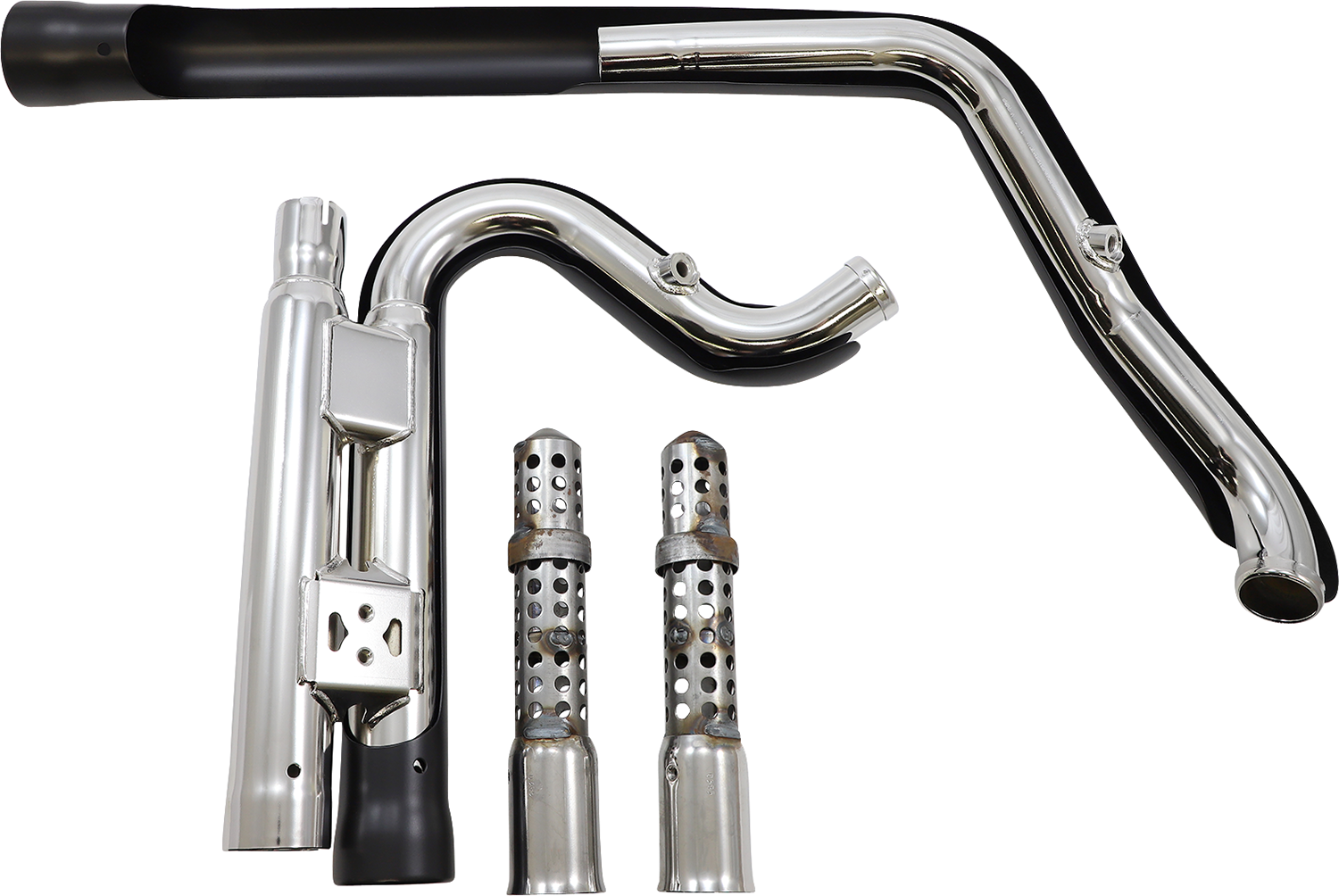 Kompletní výfuk Cobra 909 2-into-2 pro Harley Davidson FXDWG rok 2012-2017 barva černá