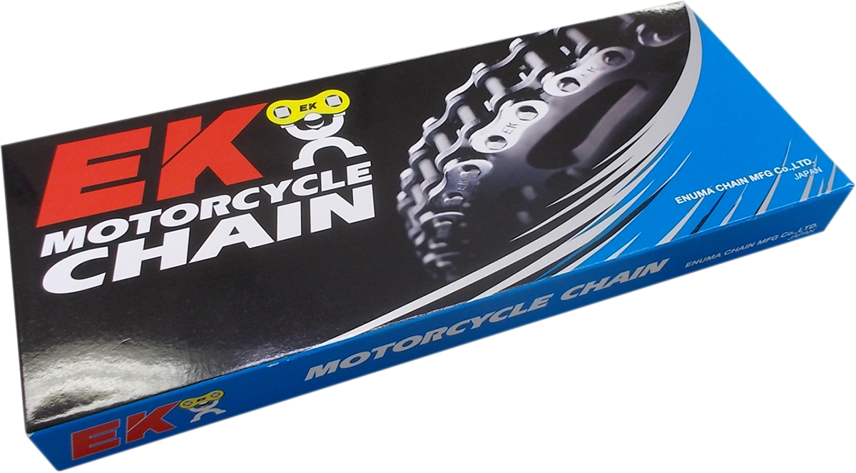 Motocyklový řetěz EK 530 DEX CHAIN QX-Ring, počet článků řetězu 114 včetně spony řetězu
