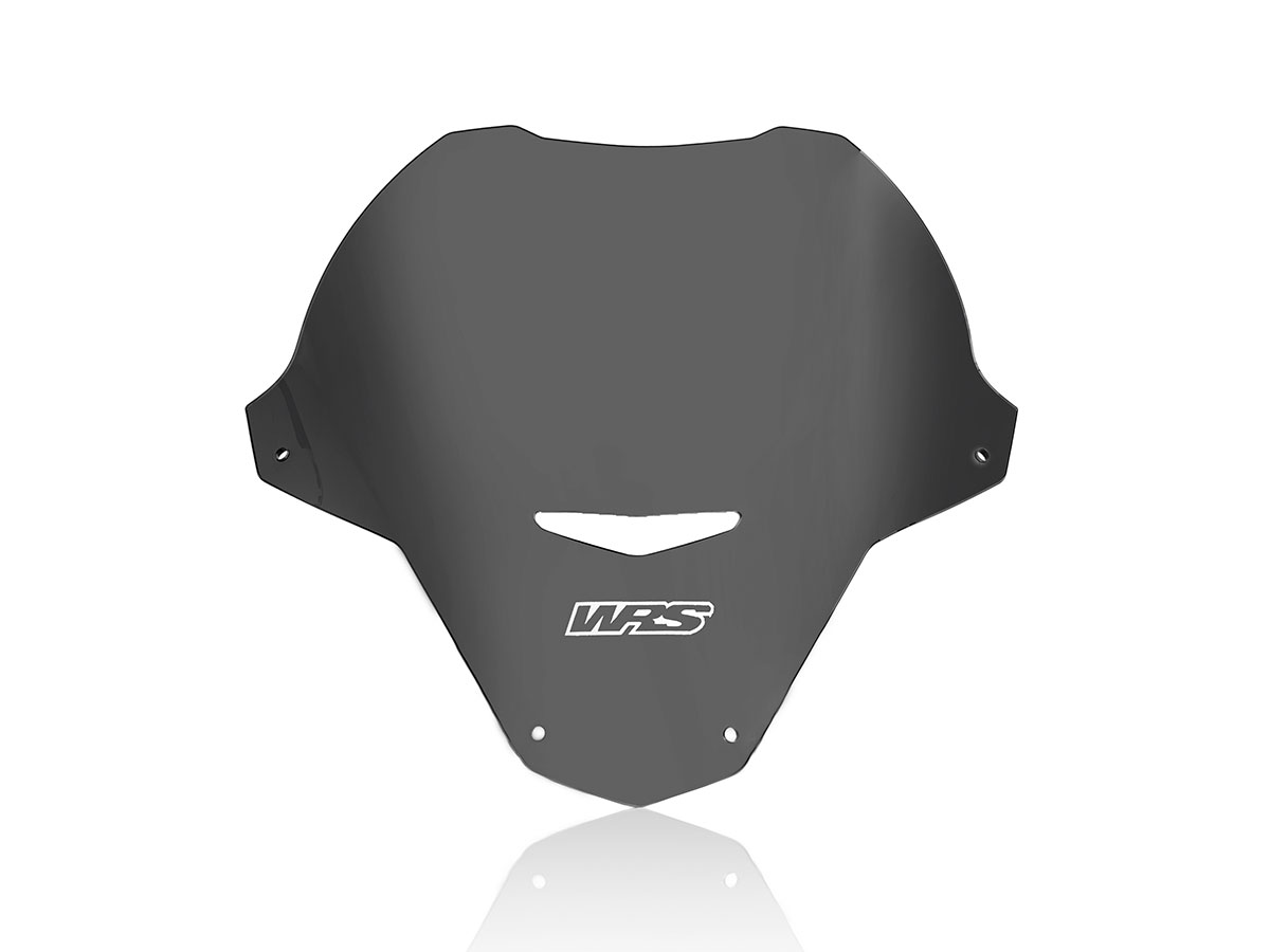 a Plexi motocyklu WRS verze SPORT pro motocykly APRILIA TUONO 660 ABS viz popis rok 2021-2023, výška 23,5 cm, šíře 34 cm, barva tmavě kouřová