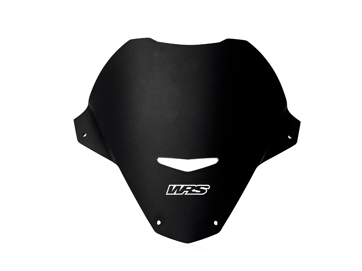 Plexi motocyklu WRS verze SPORT pro motocykly APRILIA TUONO V4 1100 RR ABS viz popis rok 2021-2023, výška 23,5 cm, šíře 34 cm, barva matná černá