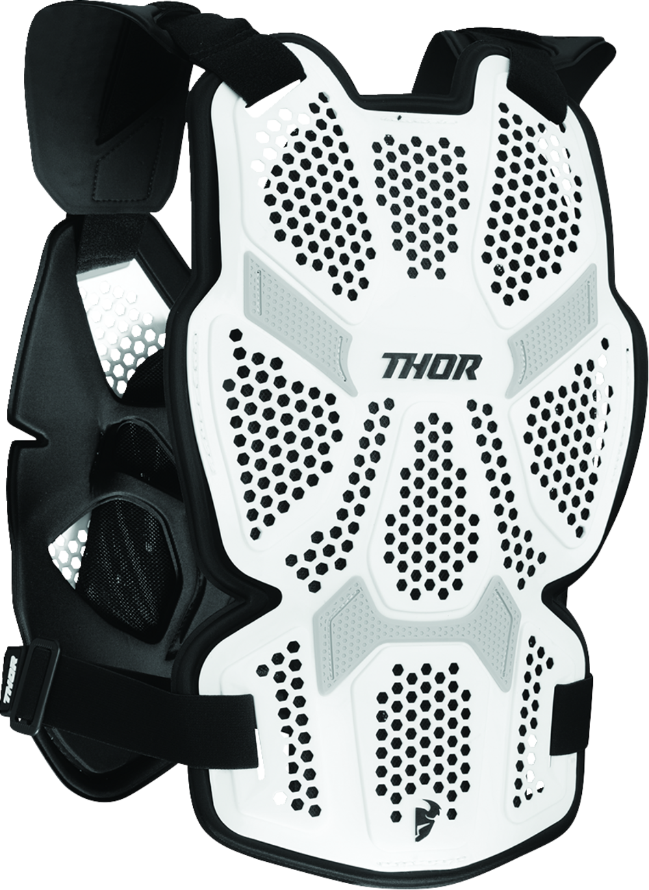 Lehký hrudní / zádový chránič THOR SENTINEL PRO CHEST PROTECTOR  barva bílá/černá, velikost XL/XXL