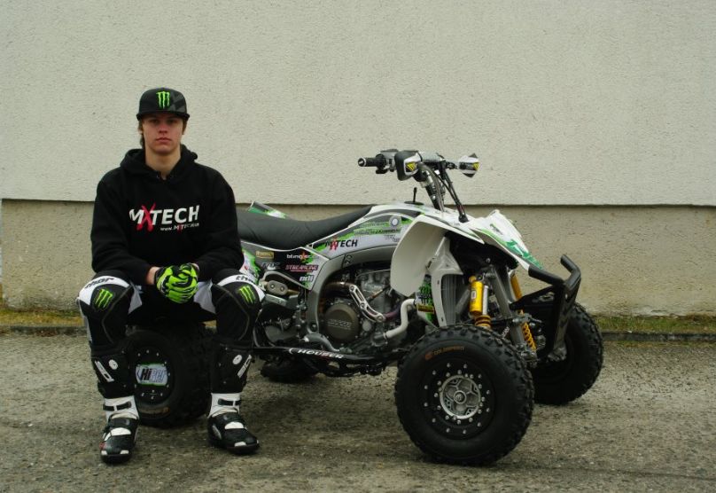 Unisex triko MXTECH s krátkým rukávem černé velikost M