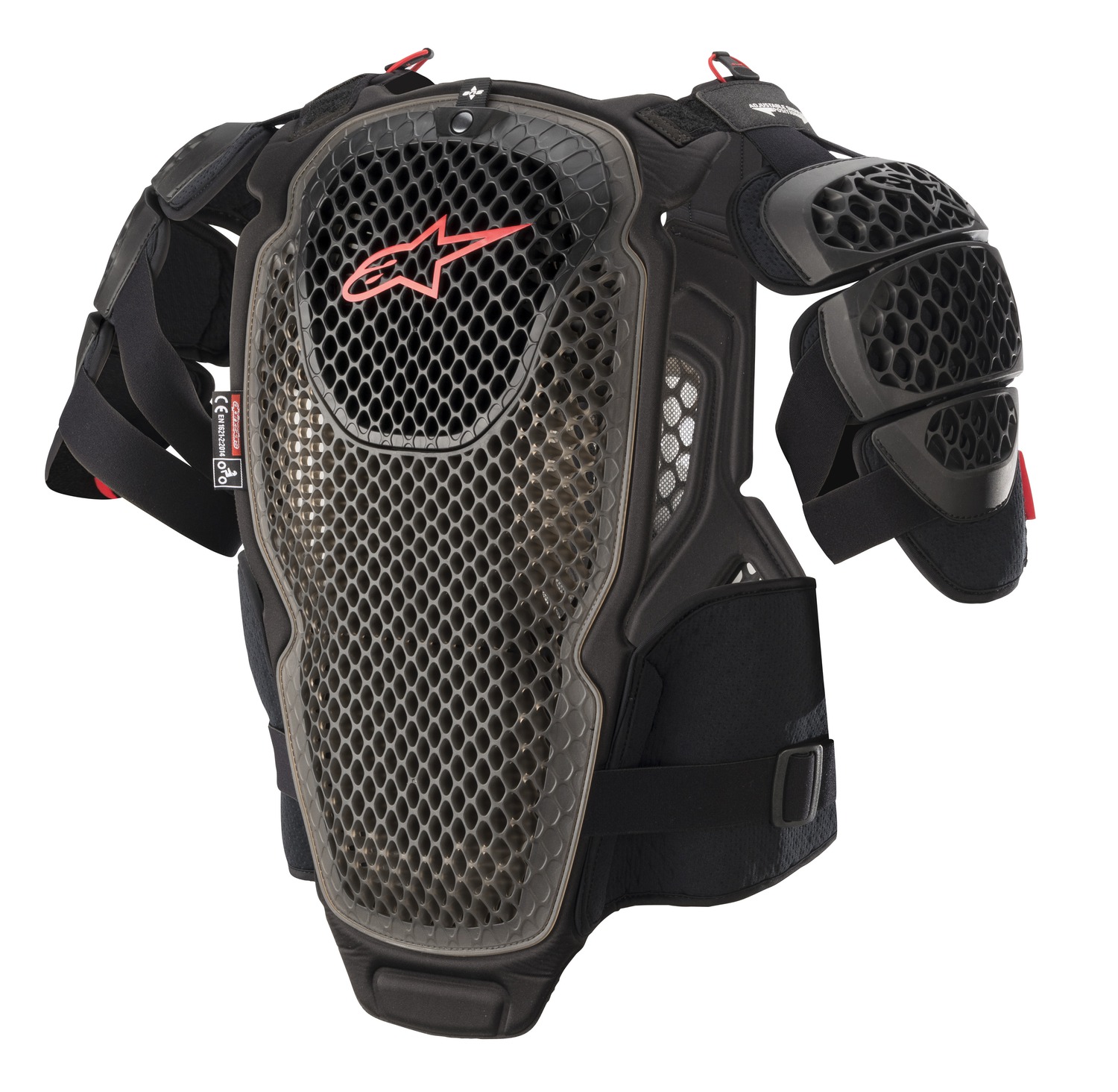 A Hrudní, zádový a ramenní chránič ALPINESTARS A-6  černá/antracit/červená velikost M/L