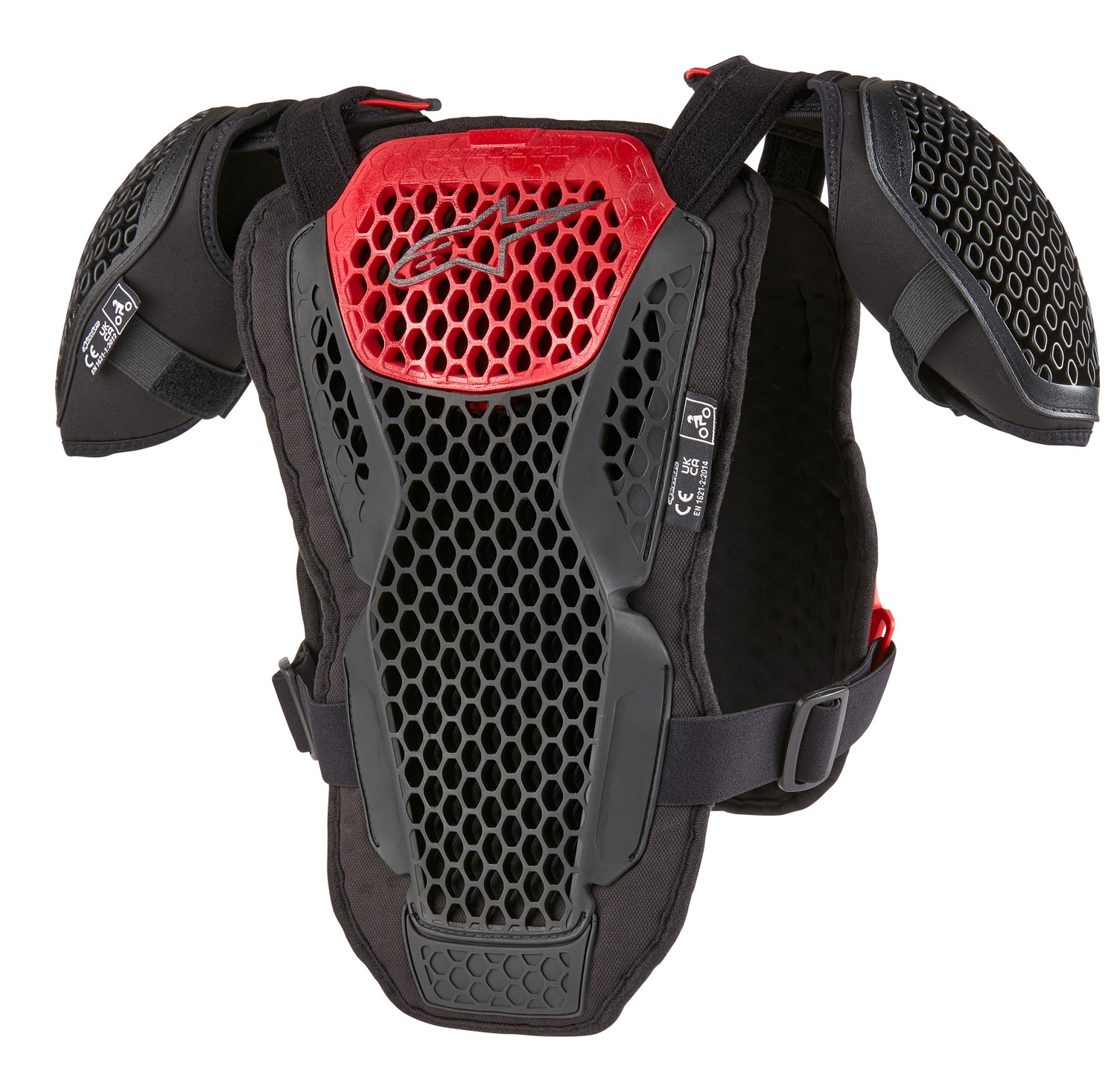a Dětský chránič těla ALPINESTARS ALPINESTARS BIONIC ACTION YOUTH 6740424-13 velikost L/XL , barva černá/červená 