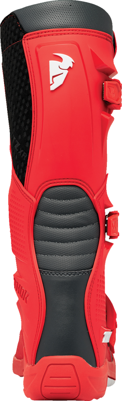 A Motokrosové boty / MX boty, boty na motocross THOR BLITZ XR MX BOOTS barva červená/charcoal - pár velikost 44 / US 10