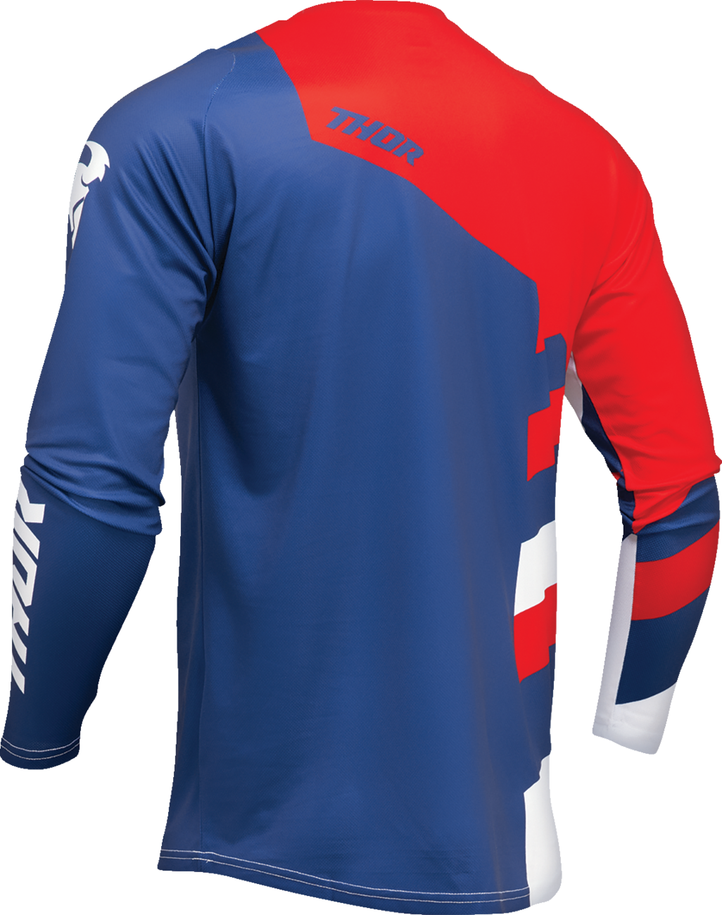 a Dětský motokrosový - enduro dres THOR SECTOR CHECKER NAVY MODRÁ/ČERVENÁ velikost XL