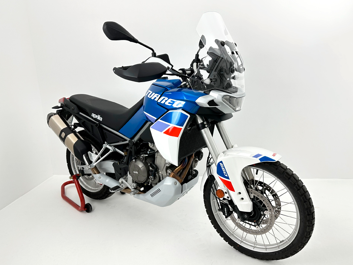 Plexi motocyklu WRS verze TOURING PLUS pro APRILIA TUAREG 660 rok 2022-2024 barva kouřová, výška plexi 49,5 cm