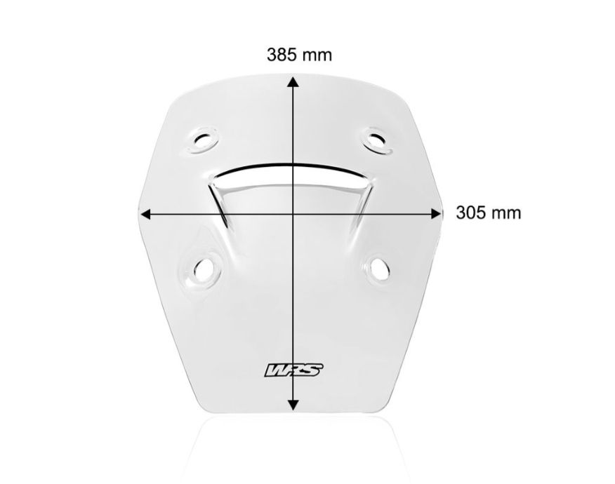 Plexi motocyklu WRS verze ENDURO pro APRILIA TUAREG 660 rok 2022-2024 barva tmavě kouřová, výška plexi 38,5 cm