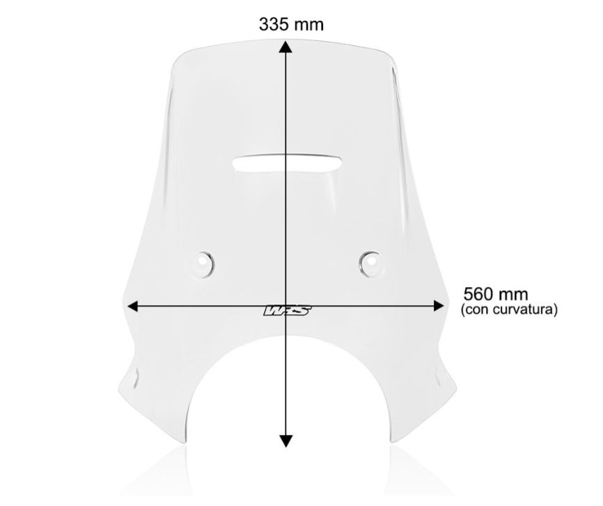 Plexi motocyklu WRS verze TOURING pro HUSQVARNA NORDEN 901 EXPEDITION rok 2023 barva kouřová, výška plexi 33,5 cm 