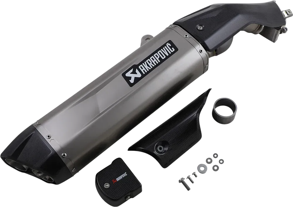 Koncovka výfuku motocyklu AKRAPOVIČ SLIP-ON SERIES MUFFLERS pro HONDA CRF 1100 L Africa Twin Adventure Sports rok 2020-2024, homologovaná
