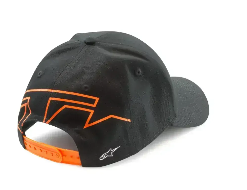Dětská kšiltovka / čepice KTM RED BULL TEAM FLAT CAP OS oranžová/modrá,  rovný kšilt