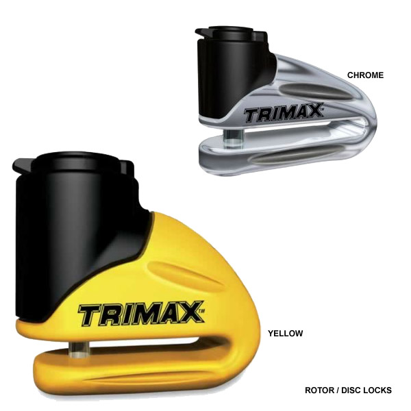Zámek na kotouč motocyklu TRIMAX chromový 10 mm