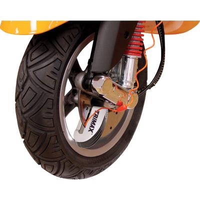 Zámek s připomínacím popruhem na kotouč motocyklu TRIMAX žlutý 8mm