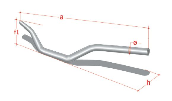 Řidítka na motocykl NEKEN VARIABLE DIAMETER bílá/modrá