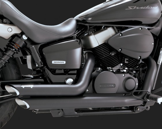Kompletní výfuk Vance & Hines Shortshots Staggered Honda VT 750 C2B Black Spirit