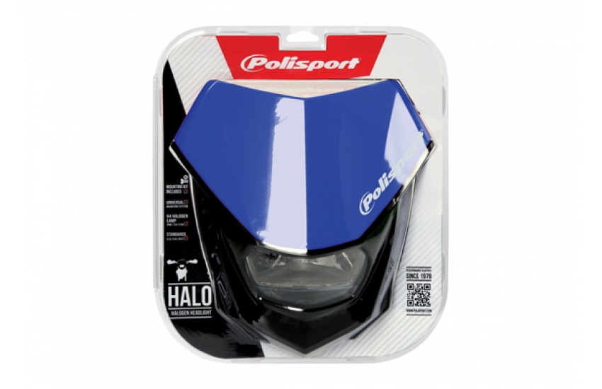 Univerzální přední maska se světlem POLISPORT HALO HEADLIGHTS WHITE