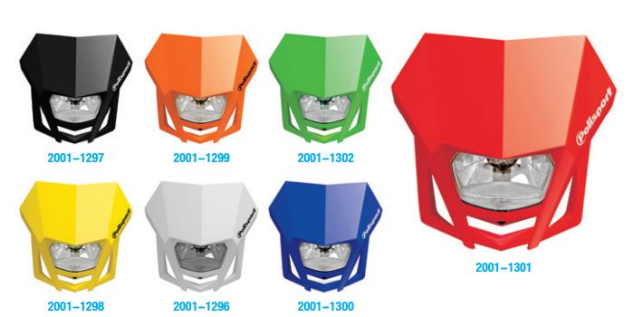 Univerzální přední maska POLISPORT LMX HEADLIGHT WHITE