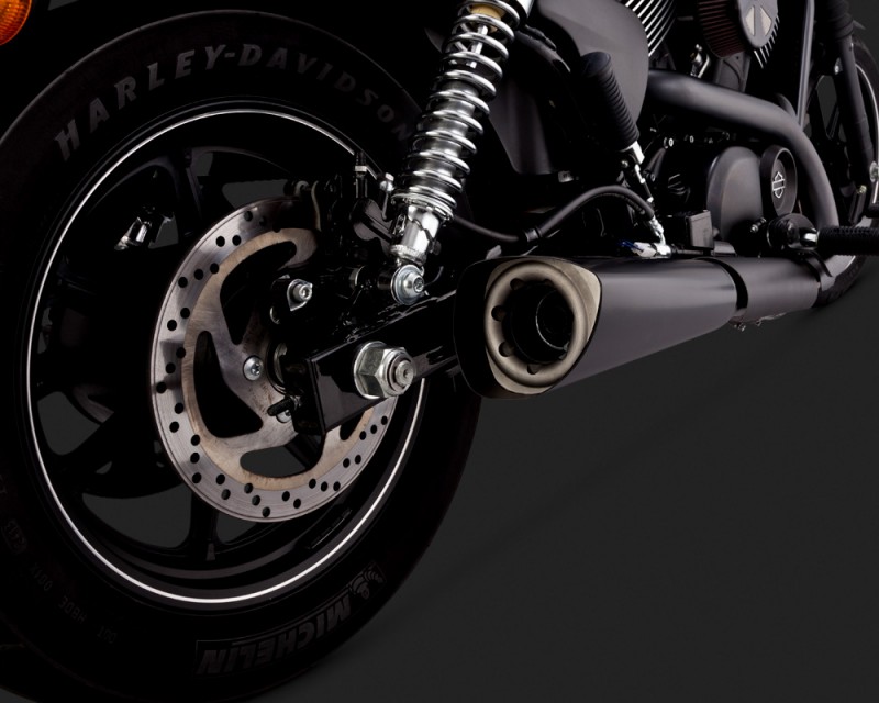 a Koncovka výfuku Vance & Hines pro HD XG 500/750 15-17