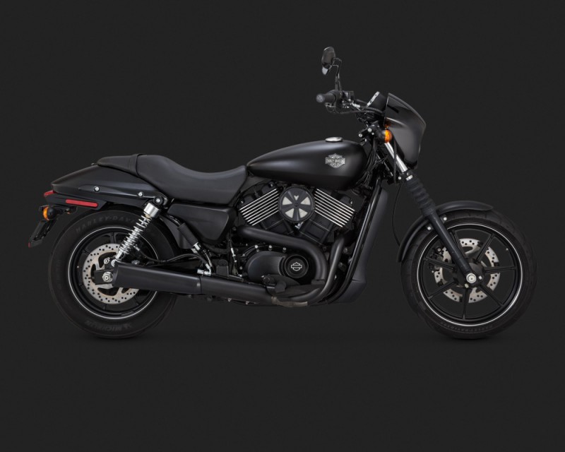 a Koncovka výfuku Vance & Hines pro HD XG 500/750 15-17