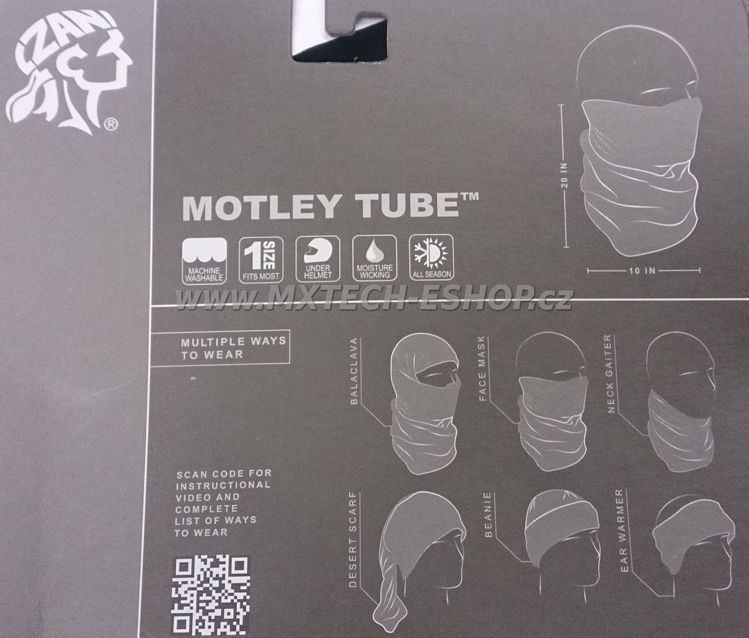 Šátek - tuba  ZANHEADGEAR HOUNDSTOOTH