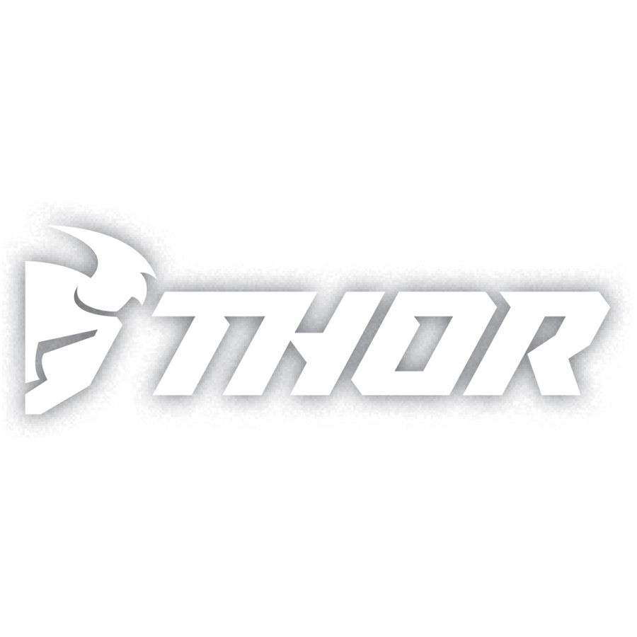 a Set 6-ti samolepek THOR DIE CUT DECALS 3X ČERNÁ/3X BÍLÁ velikost 15,24 cm