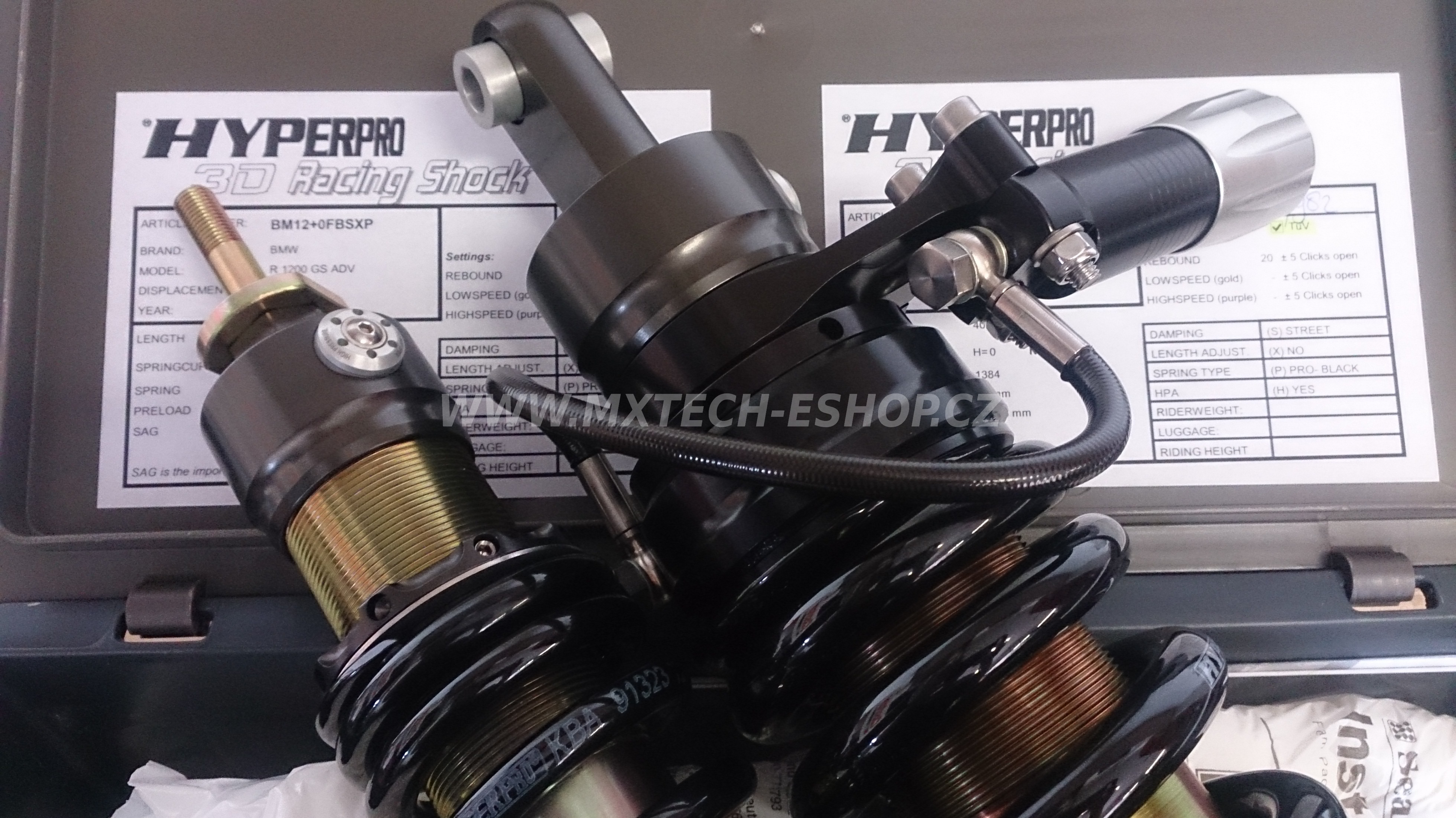 Progresivní přední pružiny HYPERPRO pro Yamaha FZ-09 850 rok 2014-2016 viz popis