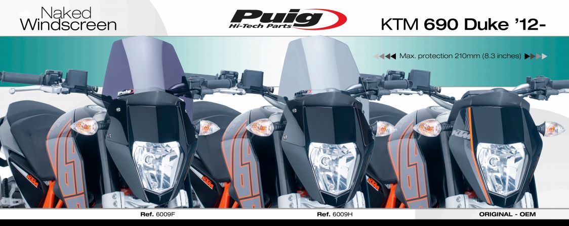 Plexi PUIG SPORT KTM 690 DUKE R 2012-2017