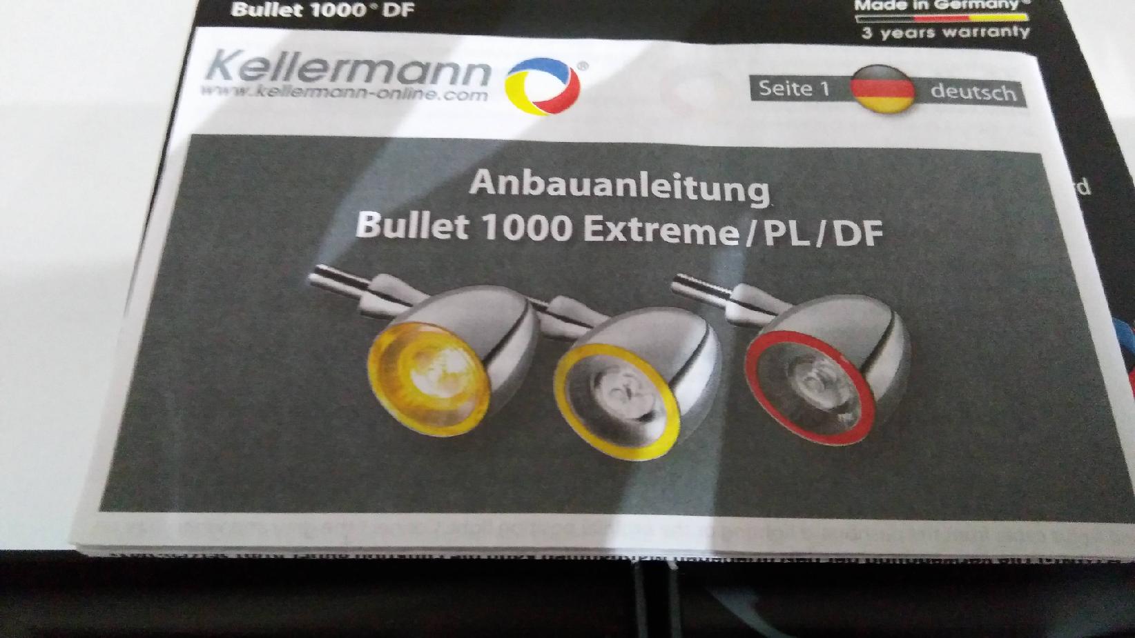 Zadní světlo/blinkr KELLERMANN BULLET 1000 DF LED TURN/BRAKE/REAR LIGHT BLACK