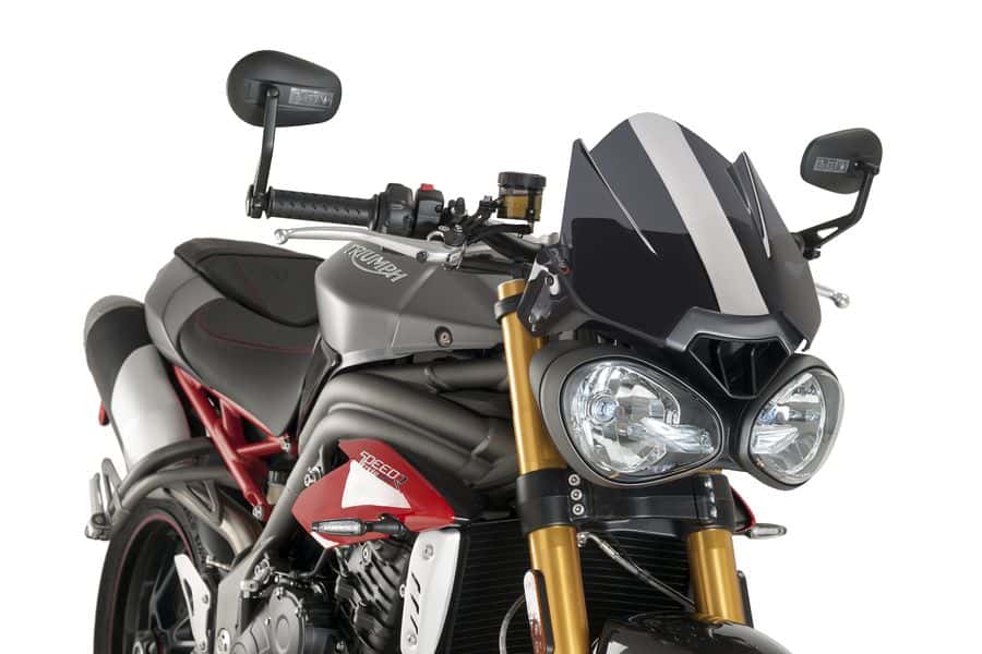 Plexi PUIG SPORT Triumph SPEED TRIPLE/R 2016-2017 TMAVĚ KOUŘOVÉ 