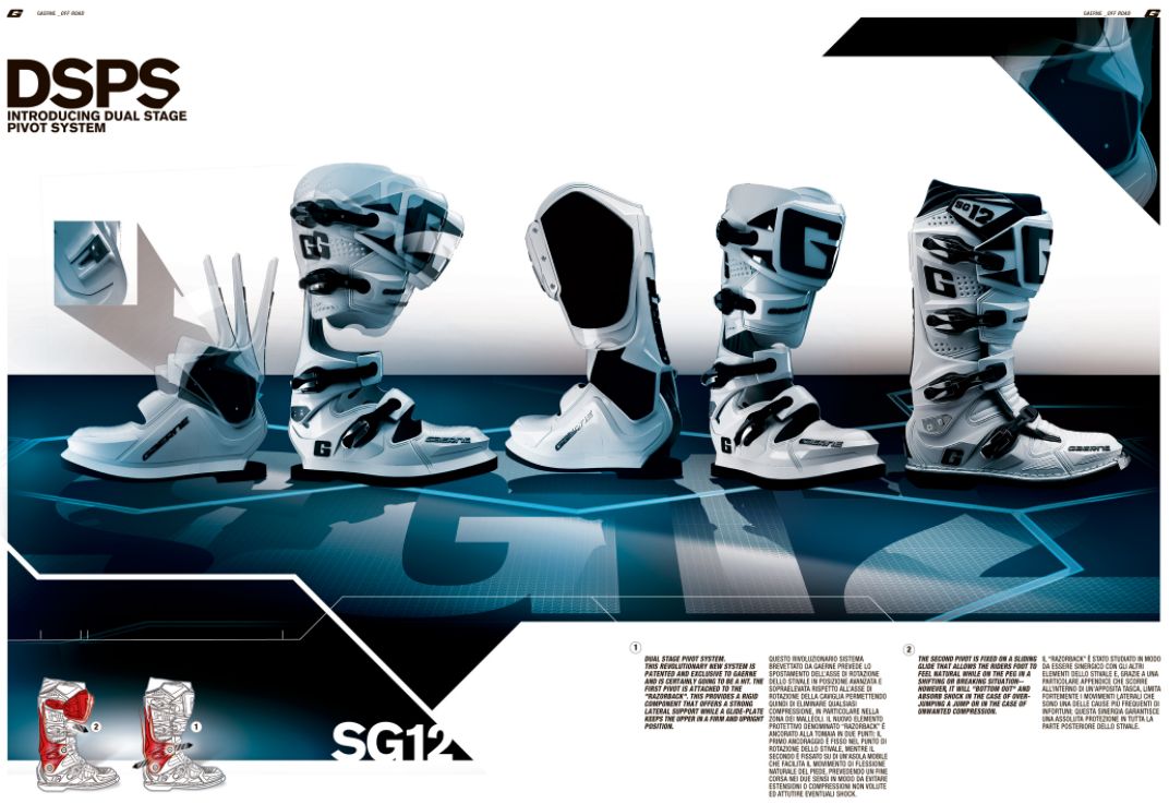 Motokrosové boty Gaerne SG 12 solid modrá 