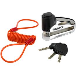 Zámek na kotouč motocyklu TRIMAX žlutý 5,5 mm