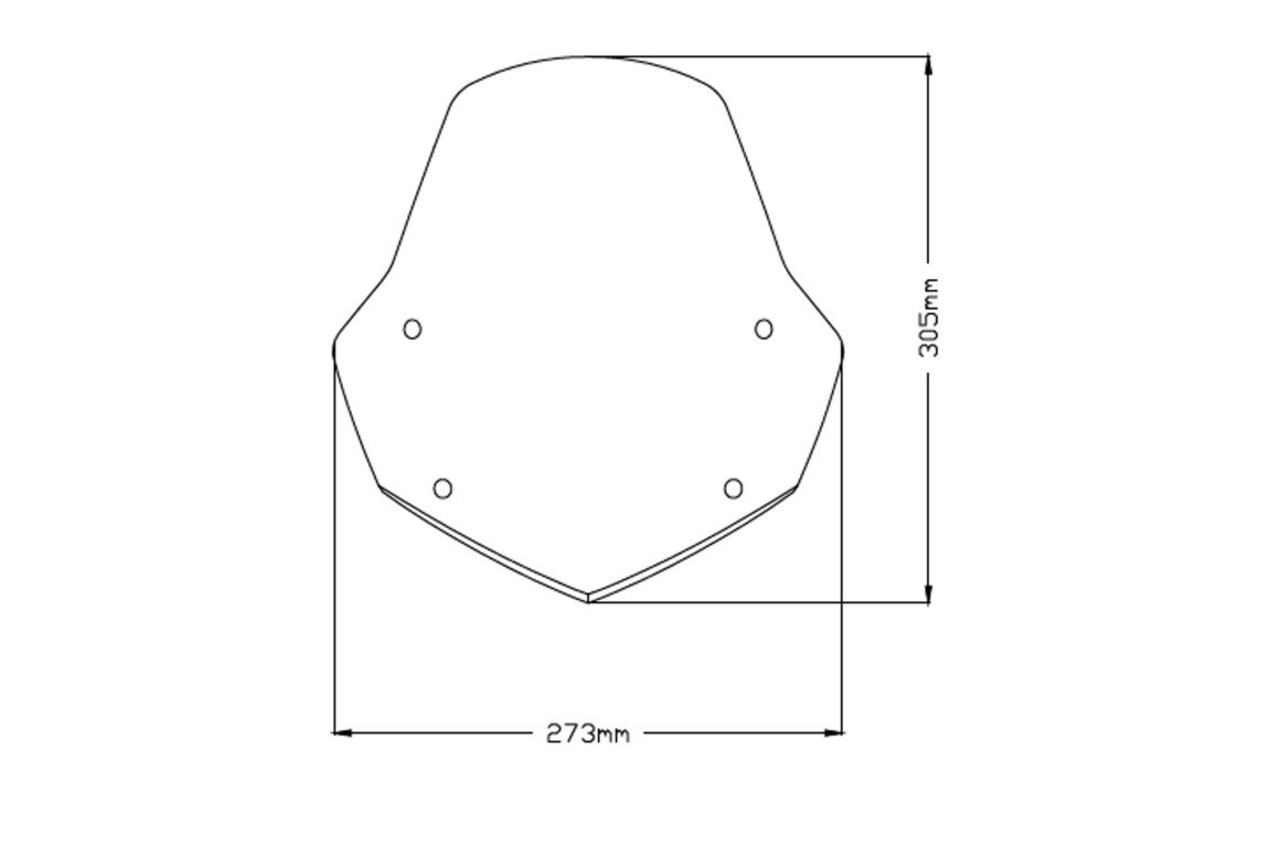 Plexi PUIG SPORT Aprilia SHIVER 750 2007-2009 / 900 2017- KOUŘOVÁ