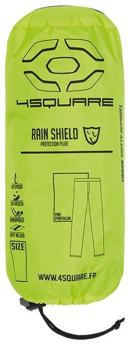 Nepromokavé kalhoty - pláštěnka NOX/4SQUARE BRISTOL černá/žlutá fluo
