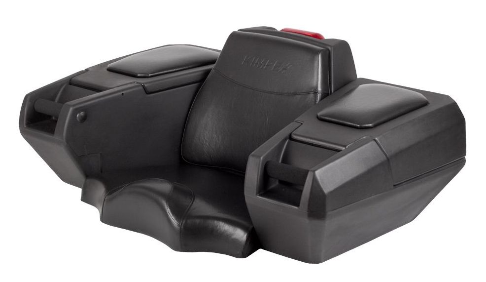 Zadní plastový uzamykatelný box pro ATV s mimořádně velkým vnitřním objemem KIMPEX KIMPEX DELUXE ATV BOX černý, rozměry 1067 x 711 x 432 mm (Š x H x V) 