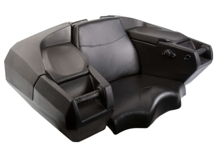 Zadní plastový ATV box KIMPEX OUTBACK TRUNK & HEATED černý, vyhřívané rukojeti