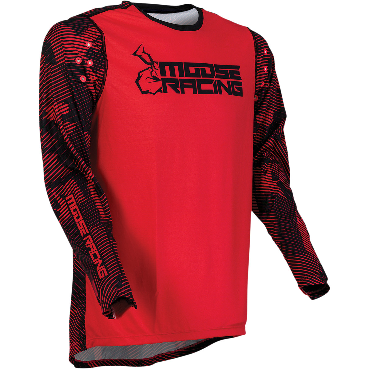 a Motokrosový komplet MOOSE RACING AGROID červený vel. 34+L