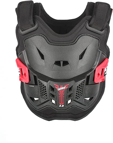a Dětský hrudní/zádový chránič LEATT 2.5 Kids Chest Protector červeno/černý, pro výšku postavy 110-134 cm, pro děti cca 4 - 8 let