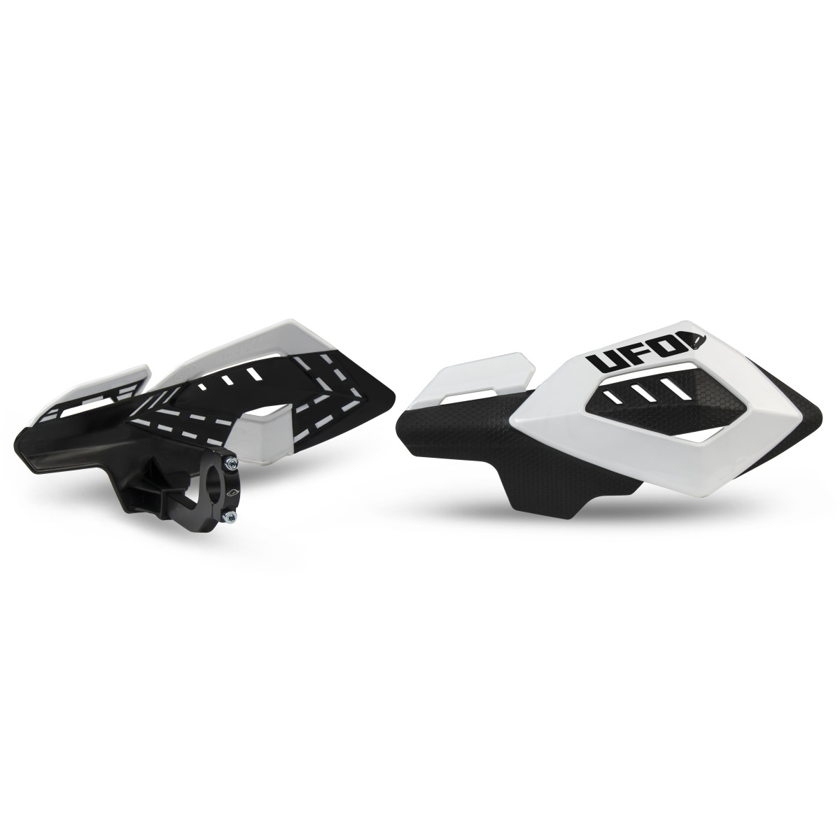 Kryty páček motocyklu UFO ARCHES HANDGUARDS barva bílá- pár