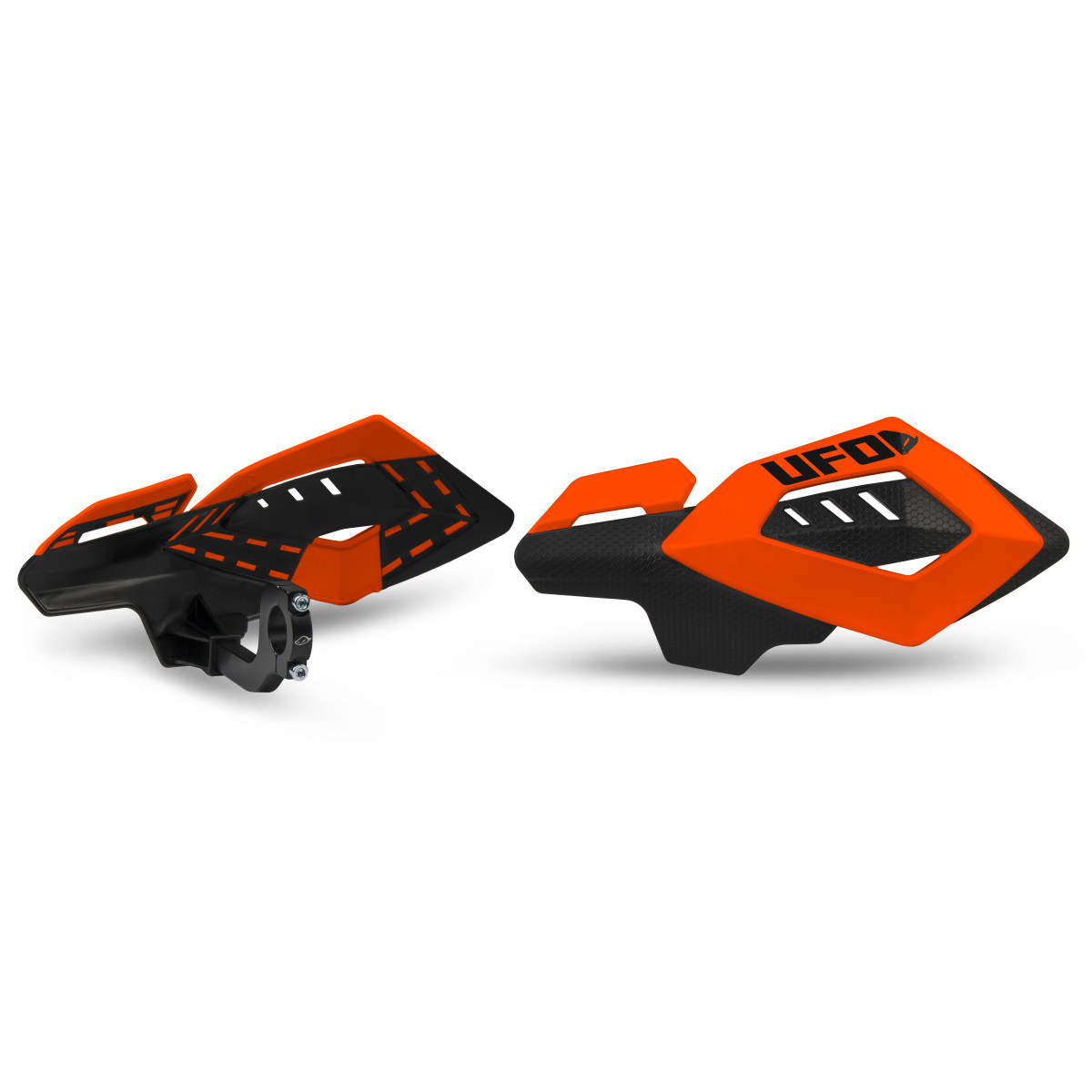 Kryty páček motocyklu UFO ARCHES HANDGUARDS barva fluo oranžová - pár