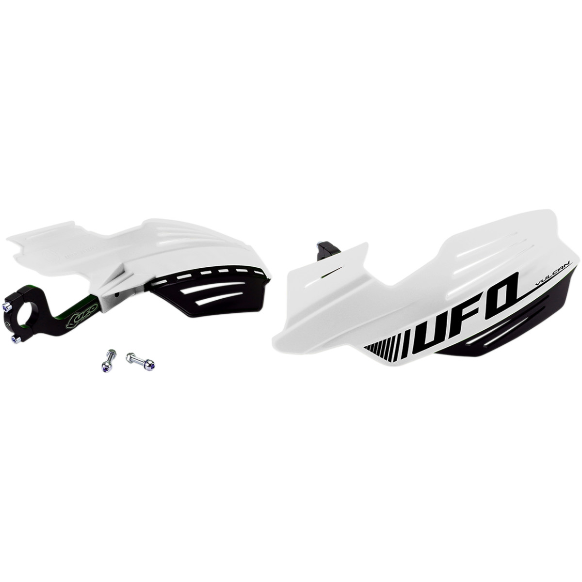 Kryty páček motocyklu UFO VULCAN HANDGUARDS barva bílá - pár
