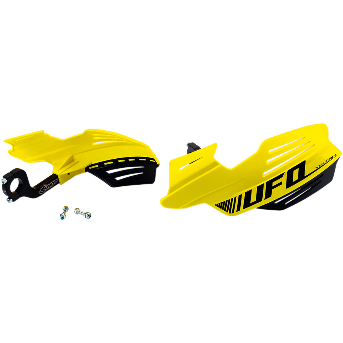 Kryty páček motocyklu UFO VULCAN HANDGUARDS barva žlutá - pár